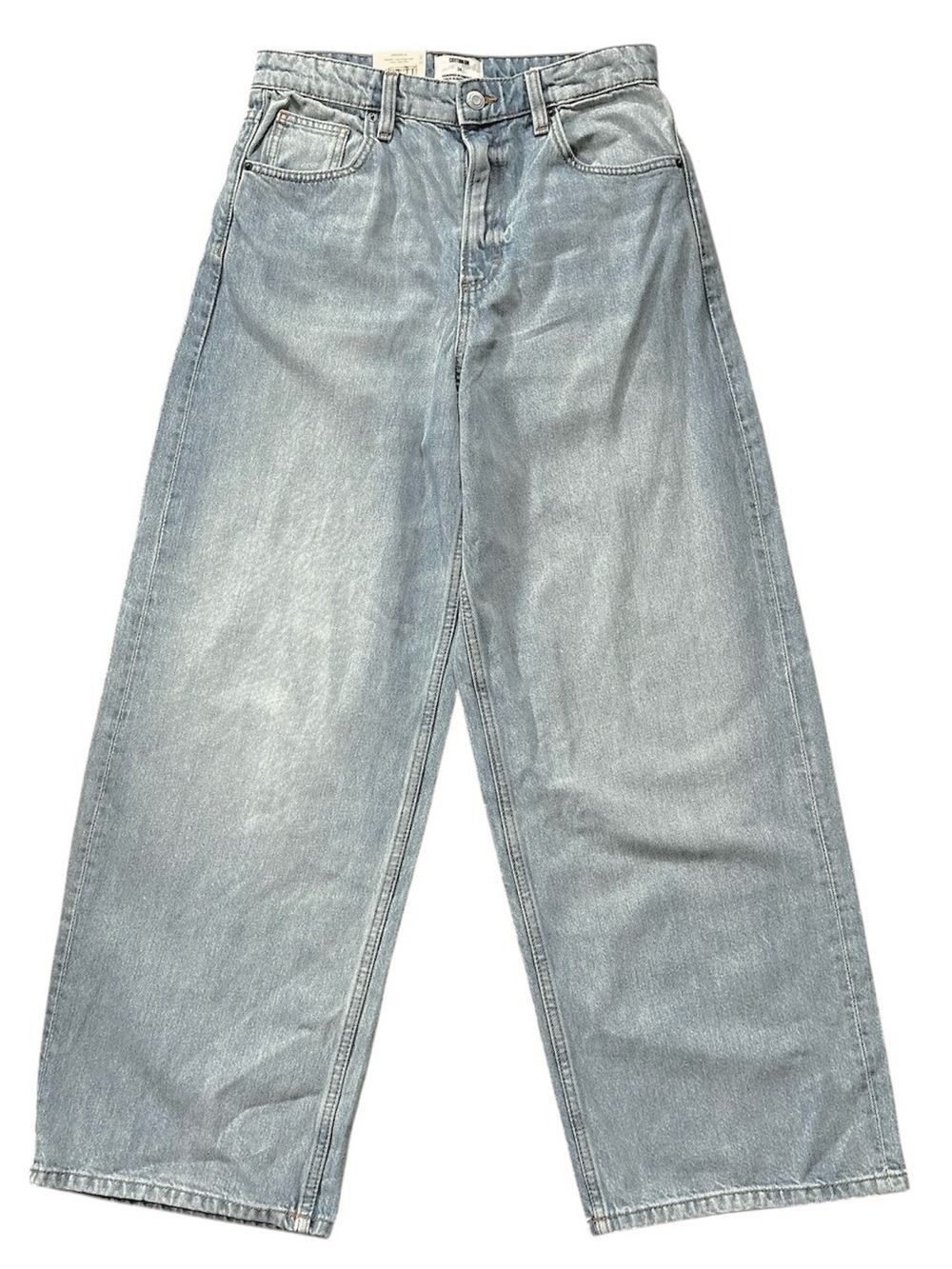 Cotton On Boyfriend Super Baggy Women's Size 24 Blue High Rise Cotton Jeans - Picture 2 of 11